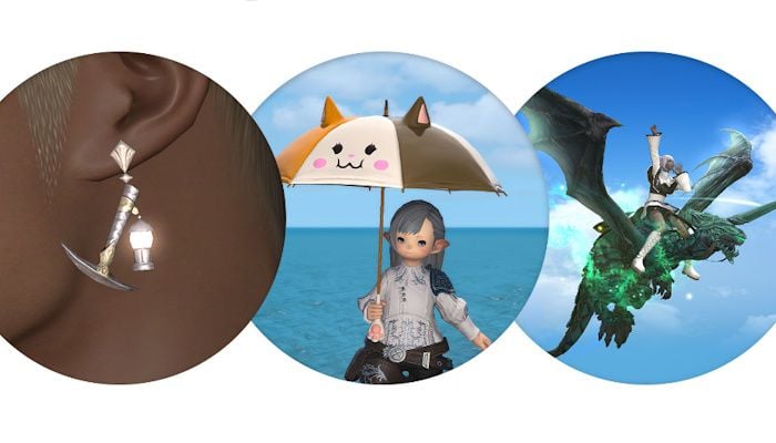 FFXIV's Pre-Patch Moogle Treasure Trove Event Returns With Fat Cat Parasol And Miner Pickaxe Earrings